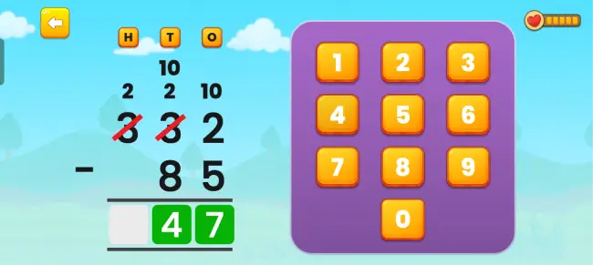 Subtraction : Double Digits