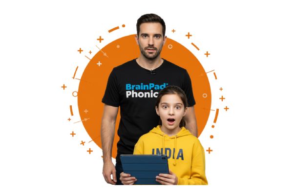 Children learning with BrainPad app